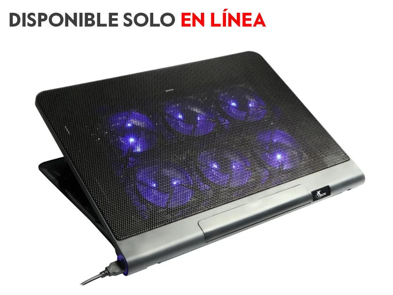 Base con Ventilador Xtech Kyla Gaming para Laptops de Hasta 17"