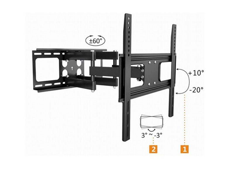 Energymax EM3770FM Soporte de pared para TV Articulado 37"-80" VESA 200X100