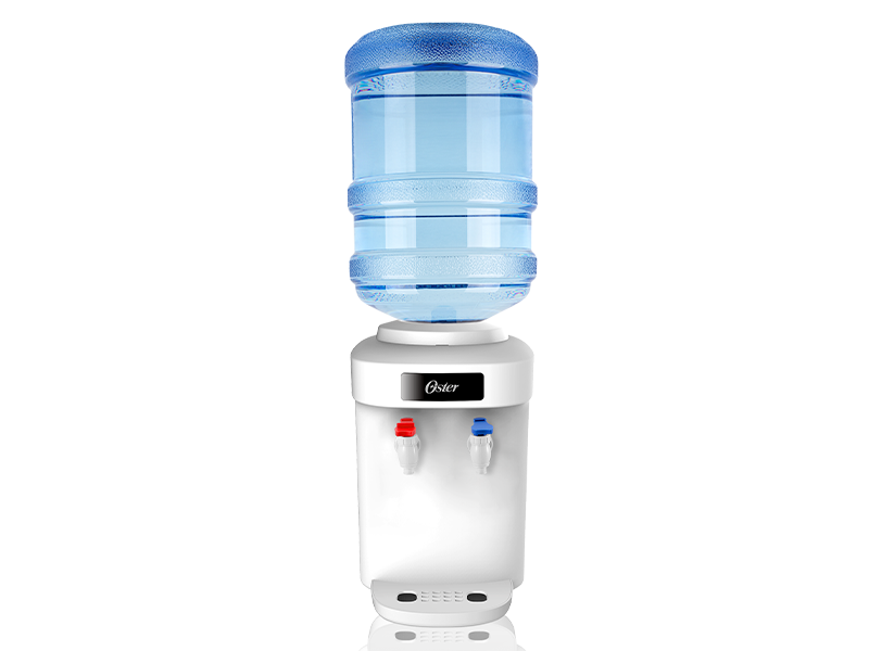 Dispensador de agua, para mesa, con bandeja de goteo extraíble, Oster OSWD520W.