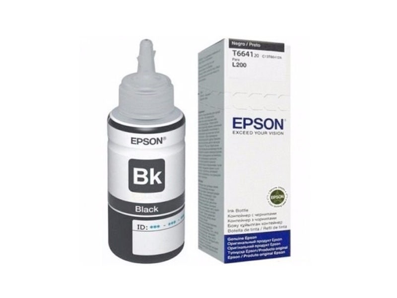 Botella de Tinta Epson T664 120 Color Negro para Impresoras