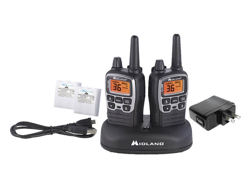 Radio Recargable Midland T71, 38 Millas (Negro)