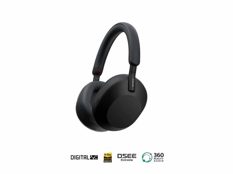 Audífonos Sony WH-1000XM5 Over-Ear Inalámbricos con Noise Cancelling (Negro)